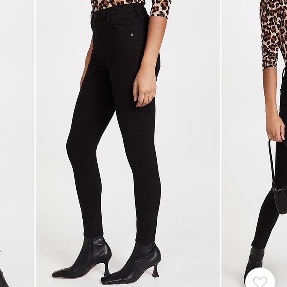 Citizens of humanity rocket jeans high rise skinny black 25 - Picture 6 of 7